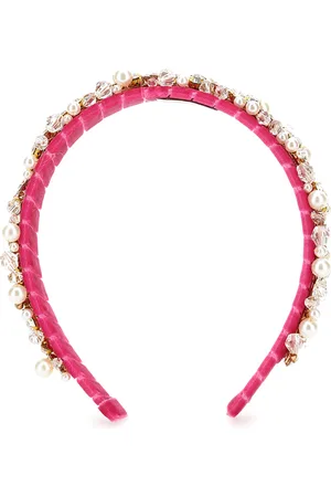 MONNALISA Samthaarreif mit Strass und Perlen