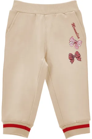 MONNALISA Jogger-Sweatshirt mit Strassschleifen