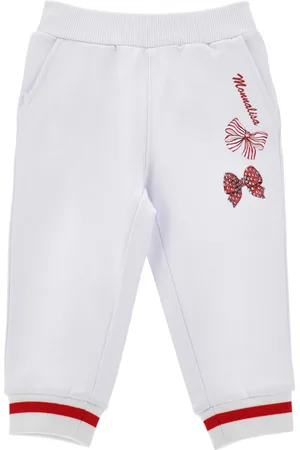 MONNALISA Jogger-Sweatshirt mit Strassschleifen