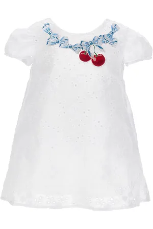 MONNALISA Kleid aus Musselin und Spitze