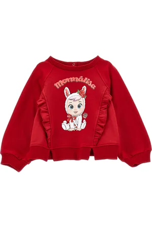 MONNALISA Sweatshirt mit Rüschen Cry Babies