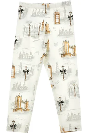 MONNALISA Ikonisch bedruckte Jersey-Leggings