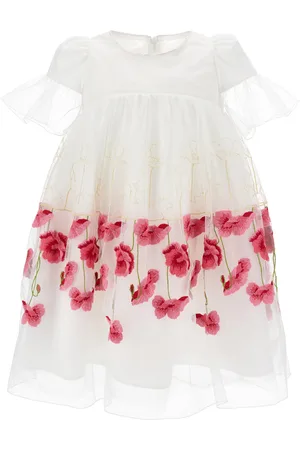 MONNALISA Tüllkleid mit Tulpenstickerei