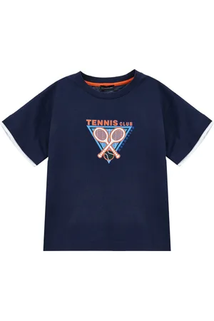 MONNALISA T-Shirt mit Rundhalsausschnitt und Schläger-Print