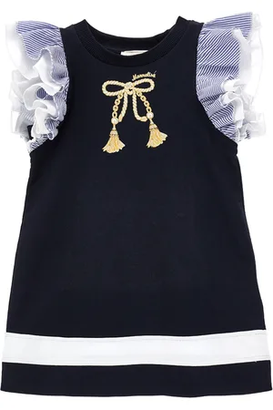 MONNALISA Sweatkleid mit Ärmeln aus gestreiftem Stoff