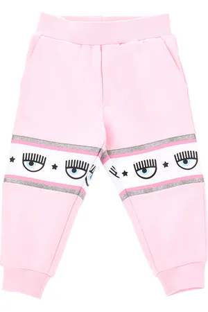 Chiara Ferragni Jogginghose aus Sweatstoff mit breitem Logomanie-Streifen