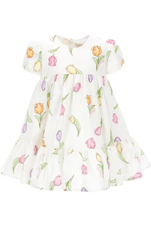 MONNALISA Tulpenkleid aus Baumwolle