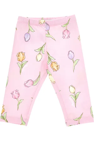 MONNALISA Leggings aus Baumwolle mit Tulpen