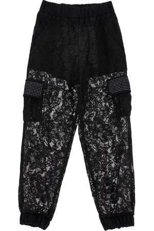 MONNALISA Cargohose mit Rebrodé-Spitze