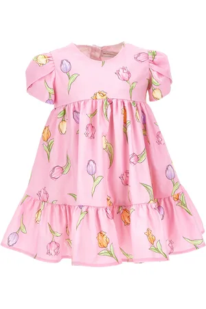 MONNALISA Tulpenkleid aus Baumwolle