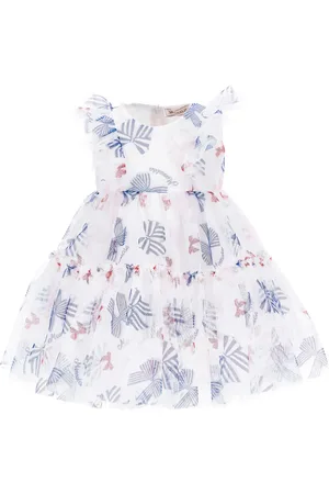 MONNALISA Tüllkleid mit Schleifenprint