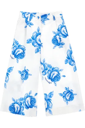 MONNALISA Cropped-Palazzohose mit Rosenprint