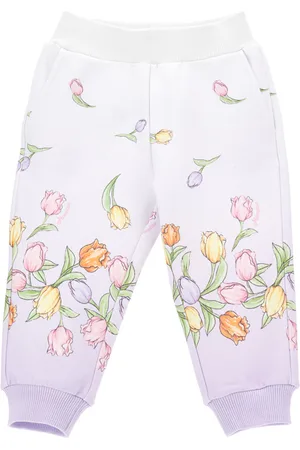 MONNALISA Jogginghose aus Baumwolle mit Tulpenprint
