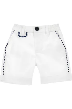 MONNALISA Einfarbige Bermudashorts aus Gabardine