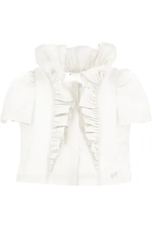 MONNALISA Popeline-Bluse mit Volants