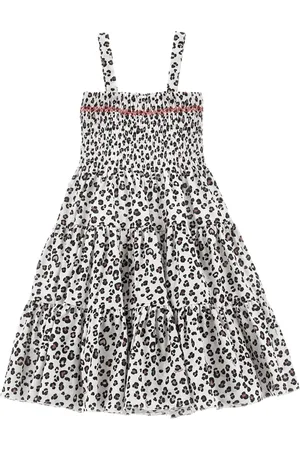 MONNALISA Sommerkleid aus Musselin mit Animal-Print