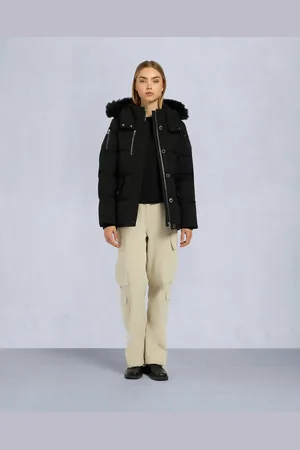 Moose Knuckles ORIGINAL 3Q-JACKE SHEARLING-Schwarz / Schwarzes Shearling-M