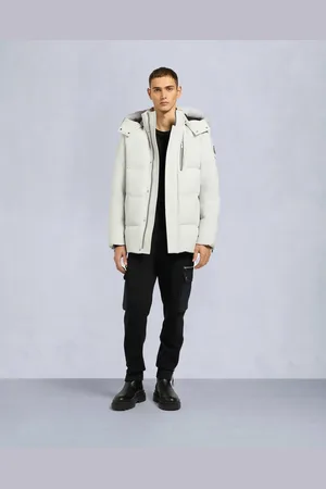 Moose Knuckles CLOUD 3Q JACKE-Stein/natürliches Schaffell -XL