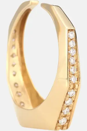Eera Eéra Einzelner Ear Cuff Sabrina aus 18kt Gelbgold mit Diamanten