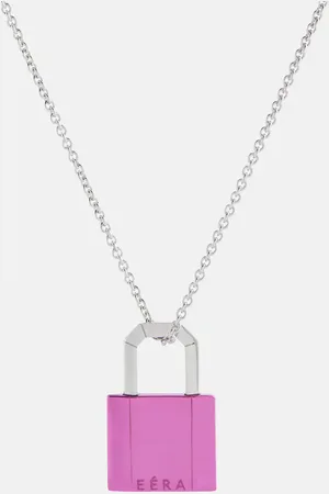 Eera Eéra Halskette Lock aus 18kt Weißgold und Sterlingsilber