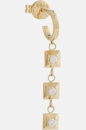 Eera Eéra Einzelner Ohrring Mini Eéra aus 18kt Gelbgold mit Diamanten
