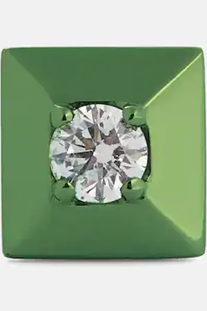 Eera Eéra Einzelner Ohrring Mini aus 18kt Weißgold mit Diamant