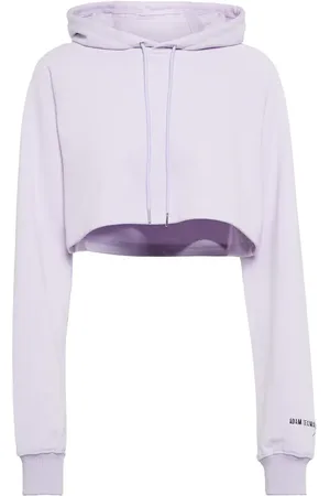 Adam Selman Sport Cropped-Hoodie aus einem Baumwollgemisch