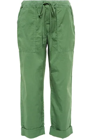 Velvet Mid-Rise-Cargohose Misty aus Baumwolle