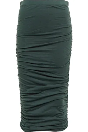 Velvet Midirock Lisa aus einem Baumwollgemisch