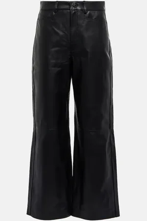 Proenza Schouler White Label High-Rise-Hose aus Leder