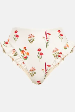 Agua by Agua Bendita Bedrucktes Bikini-Höschen Jengibre Oasis
