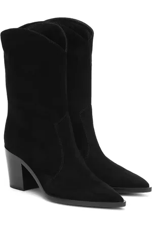 Gianvito Rossi Westernstiefel Denver aus Veloursleder