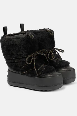 Max Mara Schneestiefel mit Teddyfleece
