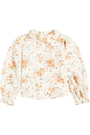 Petite Amalie Bedruckte Bluse aus Baumwoll-Voile