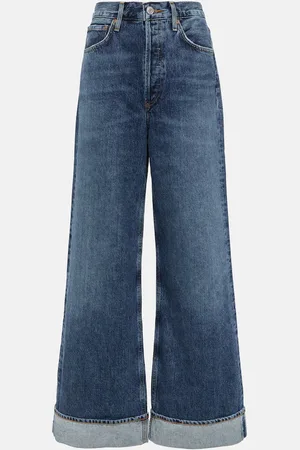 AGOLDE High-Rise Wide-Leg Jeans Dame