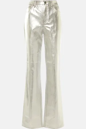 Staud Gerade Hose Chisel aus Lederimitat