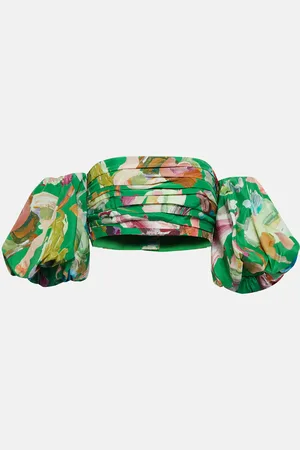ALÉMAIS Alémais Cropped-Top Arlo aus Seide