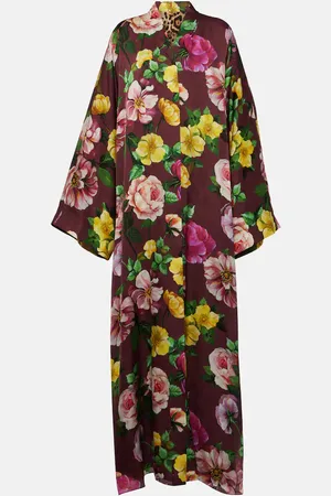 Dolce & Gabbana Bedrucktes Maxikleid aus Seide