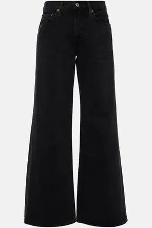 AGOLDE Low-Rise Wide-Leg Jeans Clara