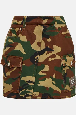 Alessandra Rich High-Rise-Minirock aus Gabardine