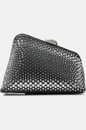 The Attico Verzierte Clutch Midnight Mini