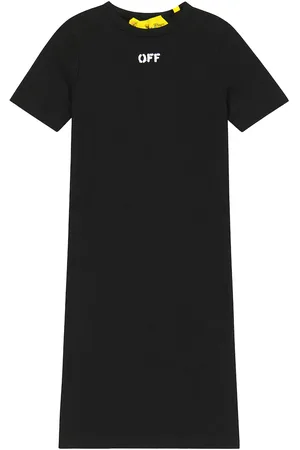 OFF-WHITE Kleid Off Stamp aus einem Baumwollgemisch