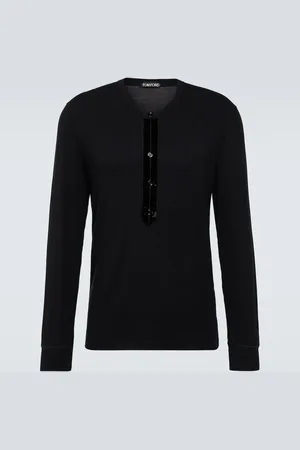 Tom Ford Henley-Top aus Satin