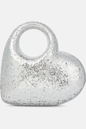 Aquazzura Clutch Heart mit Glitter