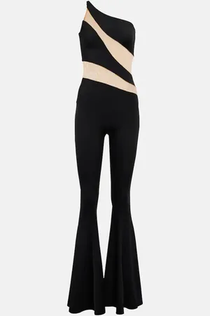 Norma Kamali Jumpsuit Snake mit Mesh