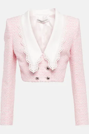 Alessandra Rich Cropped-Jacke aus Tweed