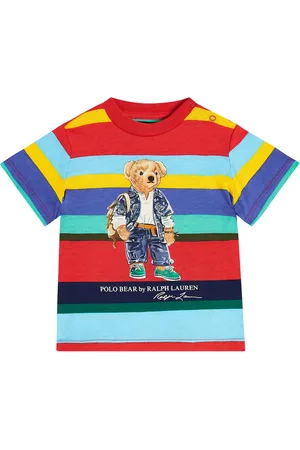 Ralph Lauren Baby T-Shirt Polo Bear aus Baumwolle