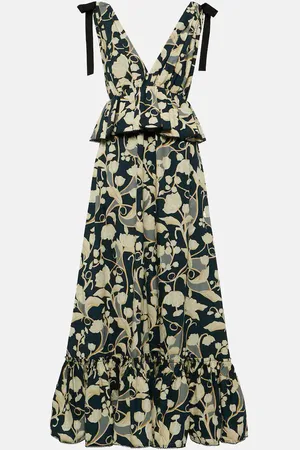Agua by Agua Bendita Maxikleid Infinito Perla aus Baumwolle
