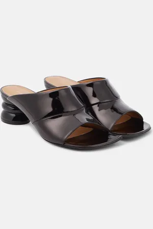 DRIES VAN NOTEN Pantoletten aus Lackleder