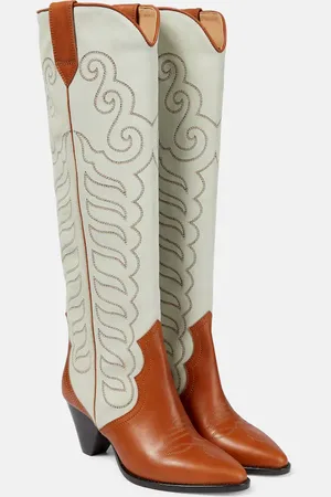 Isabel Marant Westernstiefel Liela aus Leder und Veloursleder
